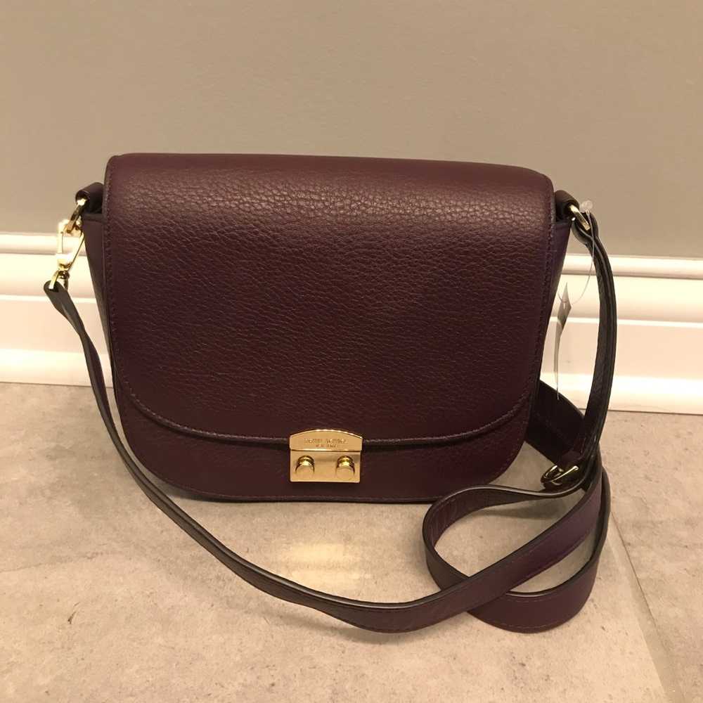 Henri Bendel Wine Chrystie messenger Crossbody